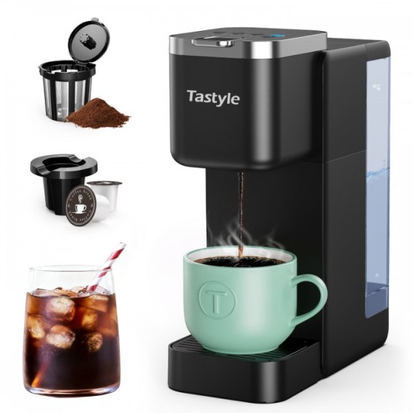 Tastyle Single Serve Coffee Maker, Iced and Hot Co...